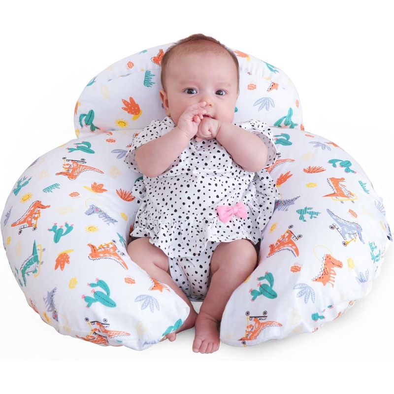 Nursing Pillow Breastfeeding - وسادة رضاعة مع غطاء مطبوع عليه